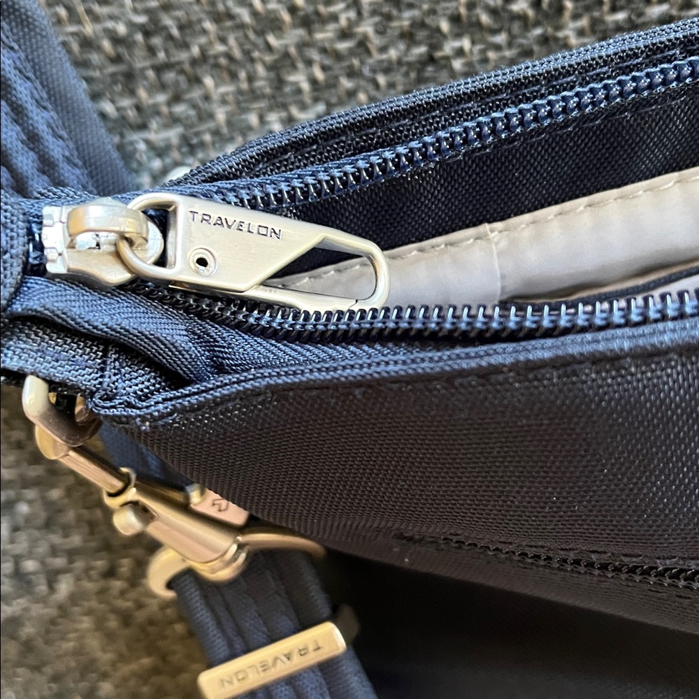 Travelon Navy Crossbody Bag with Adjustable Strap - Picture 5 of 7